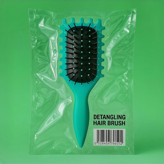 Curly hair defining brush