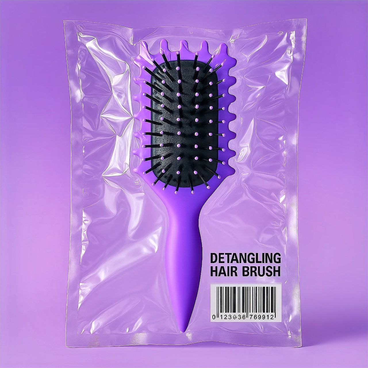 Curly hair defining brush