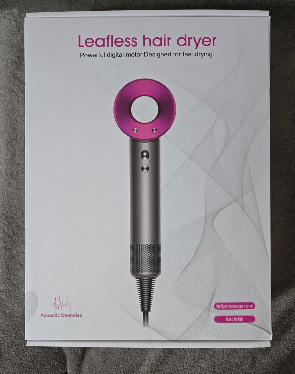 Leafless hair dryer negative ion 5 in 1 ( copie dyson )